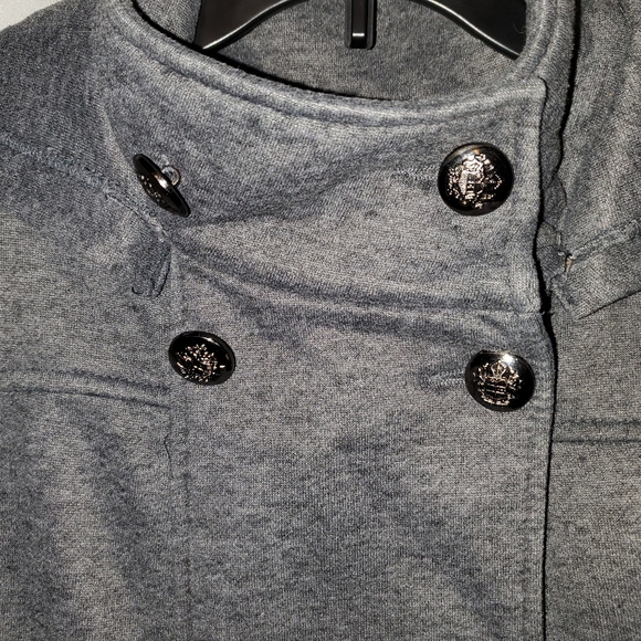 Forever 21 Gray Pea Coat - Picture 3 of 5